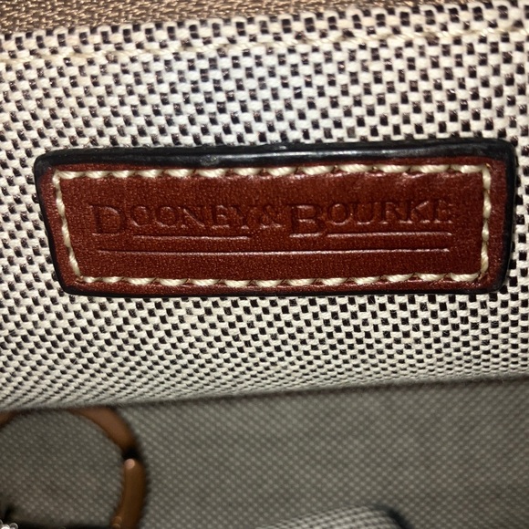 Dooney & Bourke Y2K Denim/Chestnut leather satchel in like new condition - Picture 12 of 16